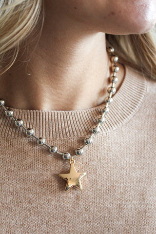 Shine Like A Star Necklace • Silver Mix