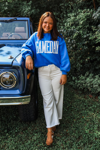 Gameday Graphic Pullover • Blue