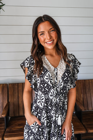 Picture Perfect Midi • Black Multi