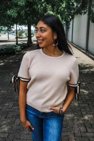 No Bow about it. • cream - FINAL SALE