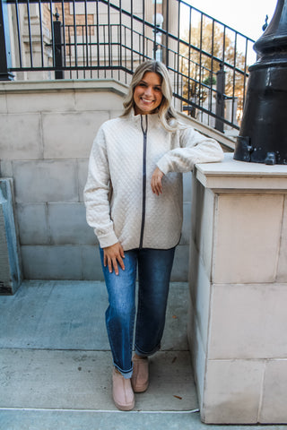 Holiday Hustle Zip Up • Heather Ivory