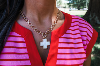 Faith & Freedom Necklace • Gold