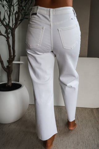 Nora Crop Wide Leg • White