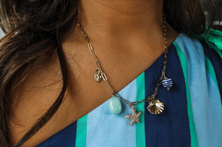 Seasalt & Sunshine Charm Necklace • Gold