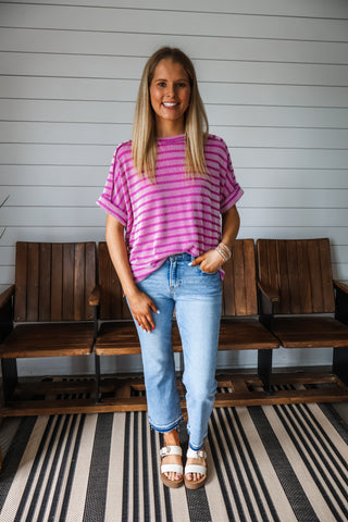 Color Crush Stripes • Purple