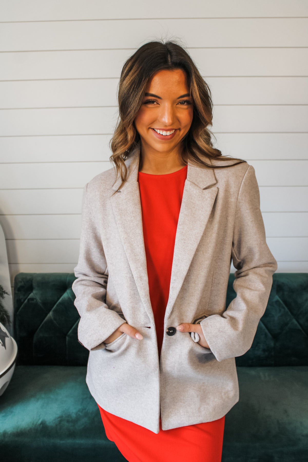 Elevate Your Style Relaxed Blazer • Oatmeal