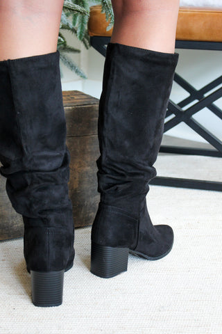 Sutton Tall Slouch Boot • Black
