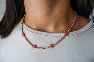 Joyful Faith Necklace • Rose