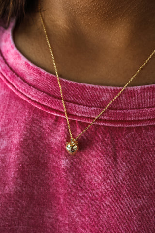 Sweet Strawberry Charm Necklace • Gold