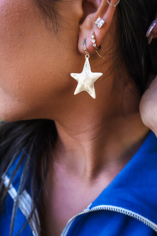 All Star Dangle Earrings • Gold