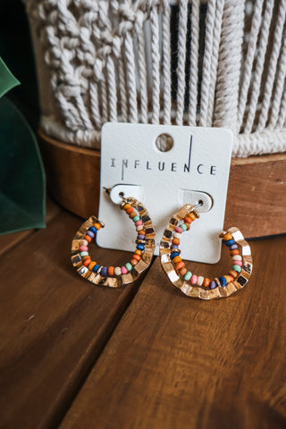 Striking Statement Hoop Earrings • Multi