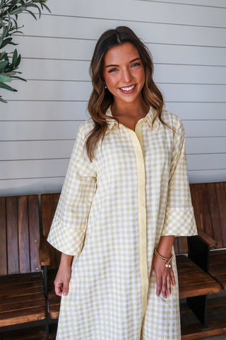 Sunny Strolls Maxi Dress • Yellow