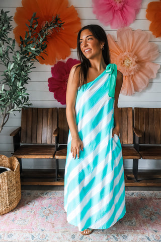 Resort Ready Striped Maxi • Mint Mix