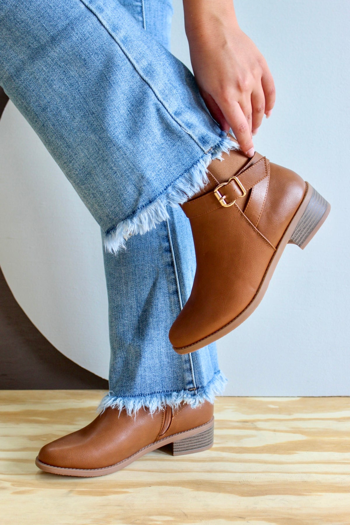 Downtown Chic Ankle Boot • Tan