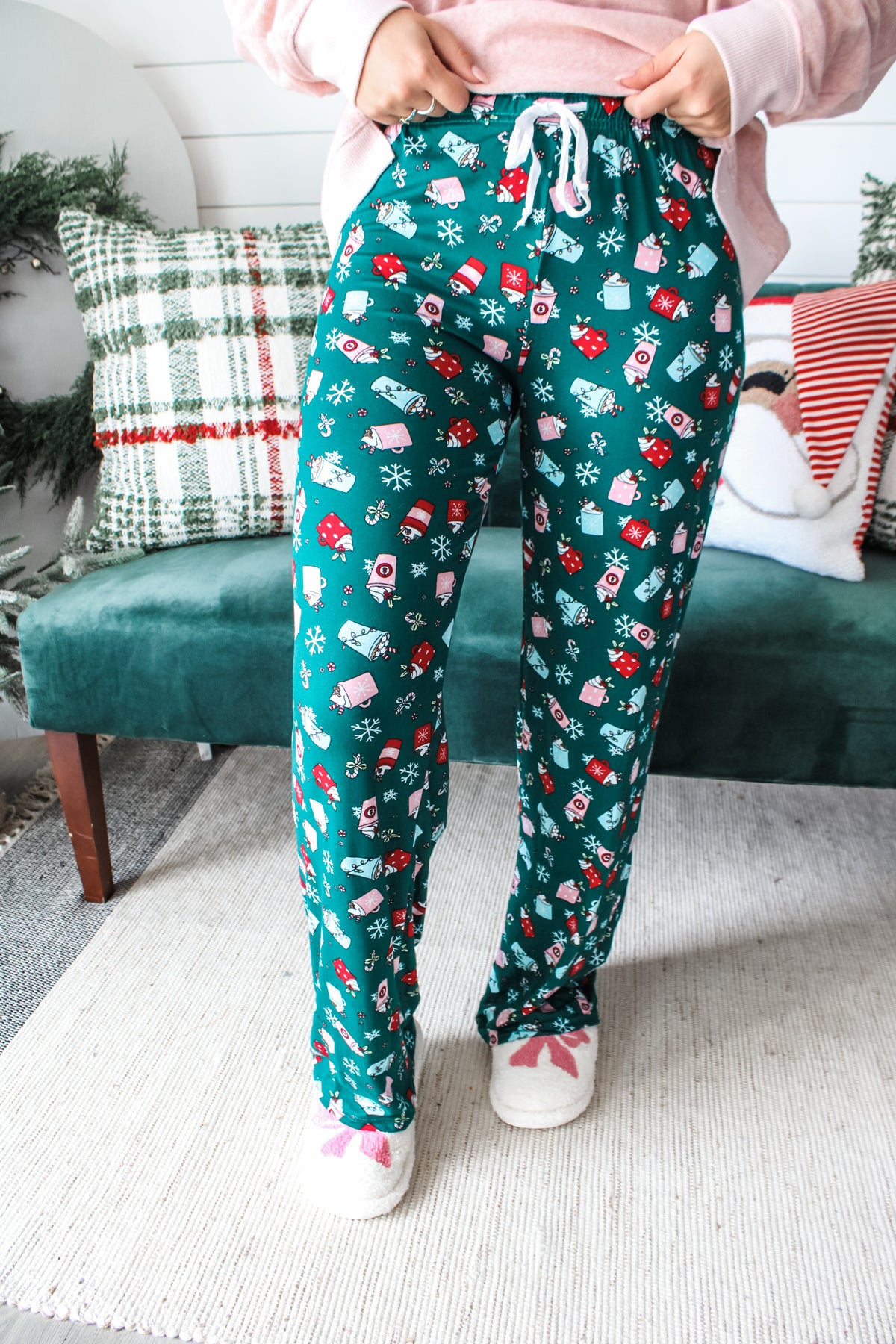 Merry Mocha Lounge Pant • Evergreen