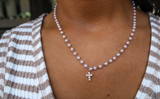 Beauty & Grace Pearl Necklace • Gold