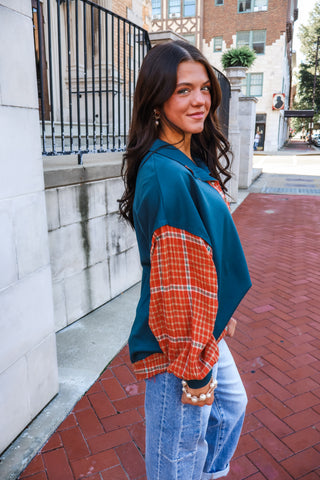 Harvest Hype Pullover • Dark Teal