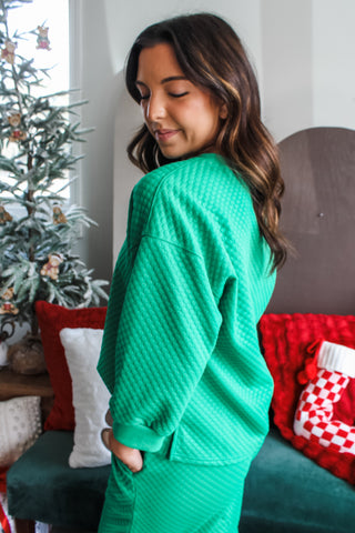 Merry & Bright Pant Set • Kelly Green