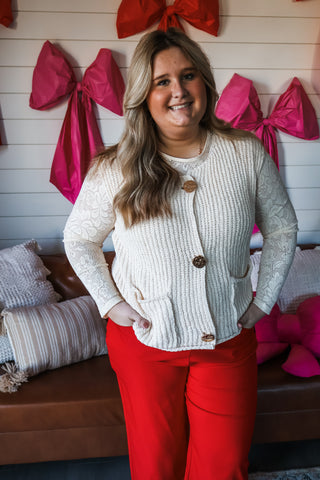 Lovely In Lace • Cream - PLUS