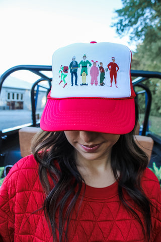 Christmas Classics Trucker Hat • White/Red