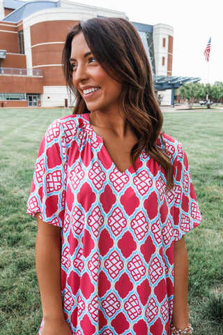Pretty Pop Of Print • Rose