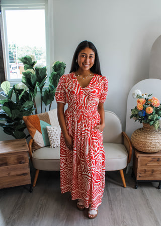 Special Spark Pocket Dress • Red