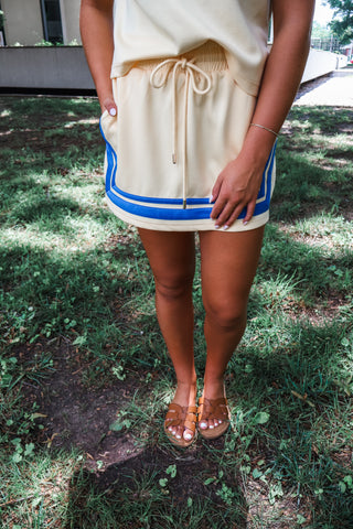 Breezy Bayside Skort Set • Yellow/Blue