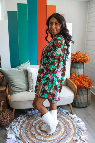 Upstate Escape • Brown Floral - FINAL SALE