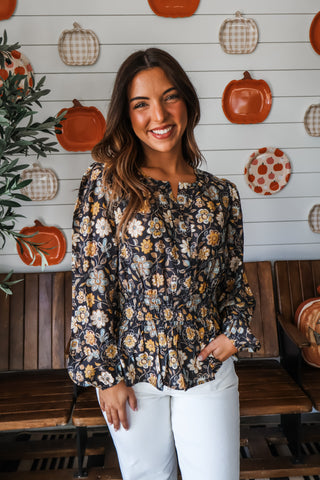 Time To Gather • Black Floral