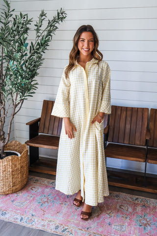 Sunny Strolls Maxi Dress • Yellow
