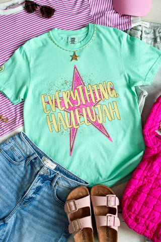 Everything Hallelujah Graphic Tee • Mint