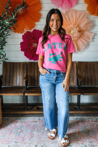 Later Gator Graphic Tee • Pink