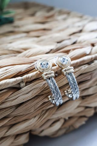Classy Combination Earrings • Silver Mix
