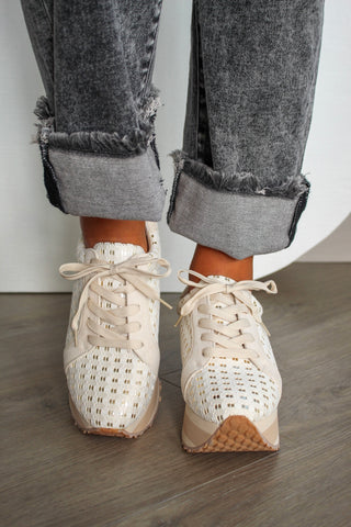 Lace It Up Platform Sneaker • Cream