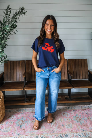 Maine Attraction Patchwork Tee • Navy