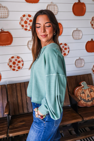 Peyton Mineral Pullover • Green