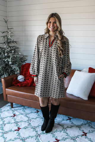 Past & Present Pocket Dress • Tan