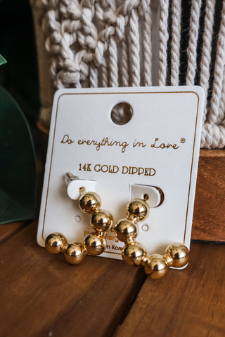 Beautiful Baubles Hoop Earrings • Gold