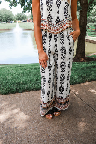 Summer Sale 39 • Printed Pant Set - FINAL SALE