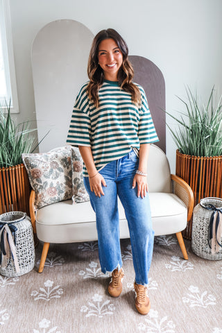 Good Vibes Stripes • Emerald Mix