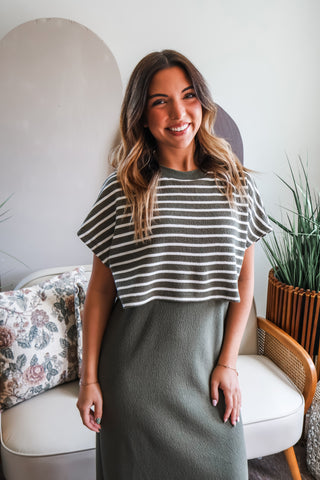 Take A Stroll Twofer Midi • Olive