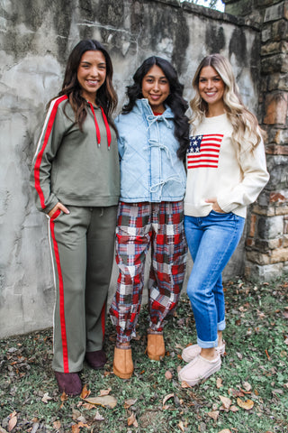 Jingle Around The Block Pants • Olive