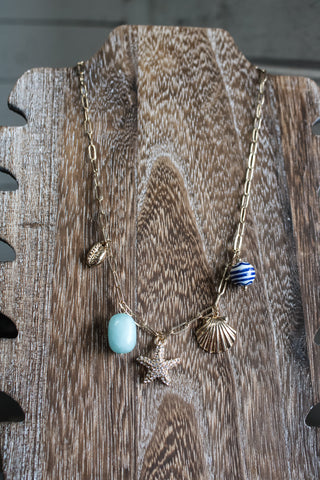 Seasalt & Sunshine Charm Necklace • Gold