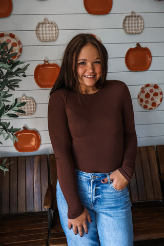 Perfect Essential Long Sleeve • Chocolate