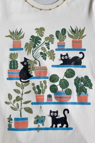 Purr-fectly Planted Graphic Tee • Cream