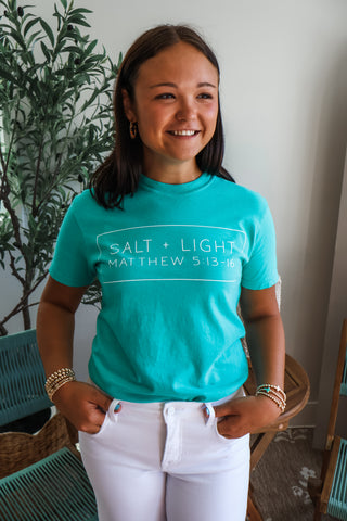 Salt & Light Graphic Tee • Island Green