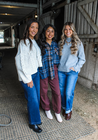 Plaid Perfection Flannel • Navy Multi