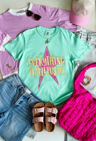 Everything Hallelujah Graphic Tee • Mint