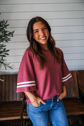 Sideline Stripes • Mauve