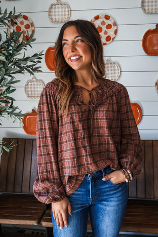Apple Picking Plaid • Brown Mix